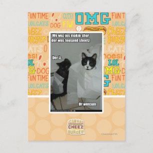 We wuz jus makin on postcard