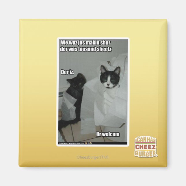 We wuz jus makin sur magnet (Front)