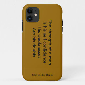 weakness and doubts iPhone 11 case