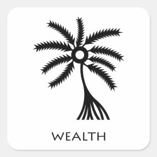  wealth (Abe Dua) Adinkra Symbol Sticker