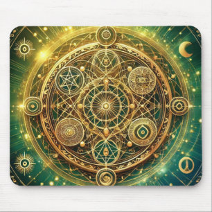 Wealth Flow Sigil Mouse Pad