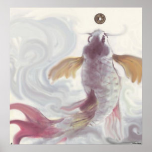 Wealth Hungry Carp Poster