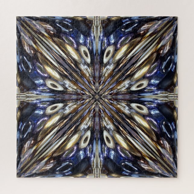 Wealth Of Seed Beading Abstract Pattern  Jigsaw Puzzle (Vertical)