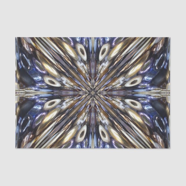 Wealth Of Seed Beading Abstract Pattern Tissue Paper (Front)