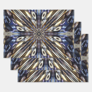Wealth Of Seed Beading Abstract Pattern Wrapping Paper Sheet