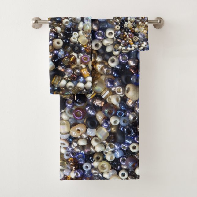 Wealth Of Seed Beading  Bath Towel Set (Insitu)