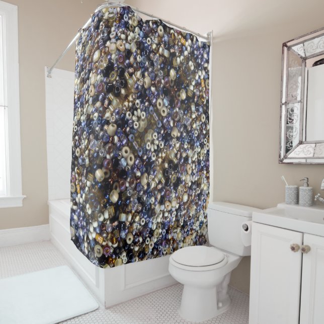 Wealth Of Seed Beading  Shower Curtain (In Situ)