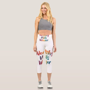 "Wealthy Wits Wager." Capri Leggings