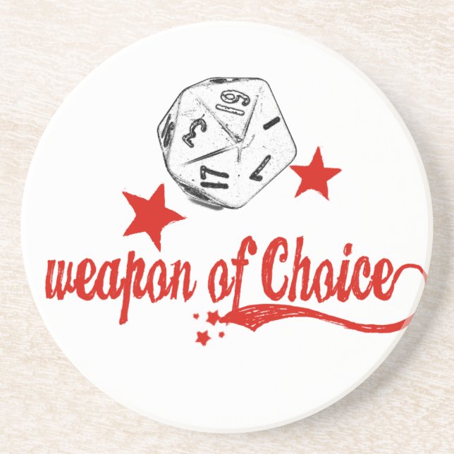 weapon of choice coaster (Front)
