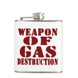 Weapon Of Gas Destruction Hip Flask