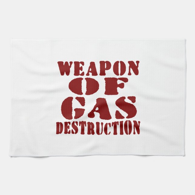 Weapon Of Gas Destruction Tea Towel (Horizontal)