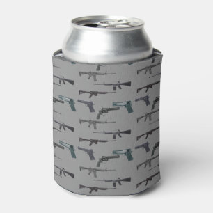 Weapons Collage Can Cooler