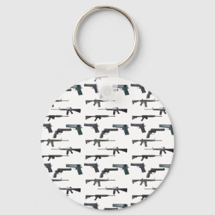Weapons Collage Key Ring