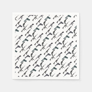 Weapons Collage Napkin