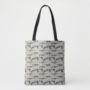 Weapons Collage Tote Bag