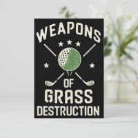 Weapons of Grass Destruction Golf Clubs Sarcastic