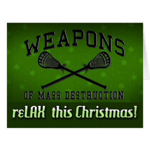 Weapons of Mass Destruction Lacrosse Holiday Card