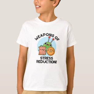 Weapons Of Stress Reduction Funny Knitting Pun T-Shirt