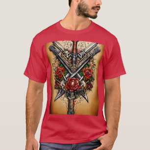 Weapons Tattoo Design T-Shirt