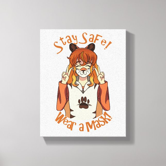 Wear a Mask! Canvas Print (Front)