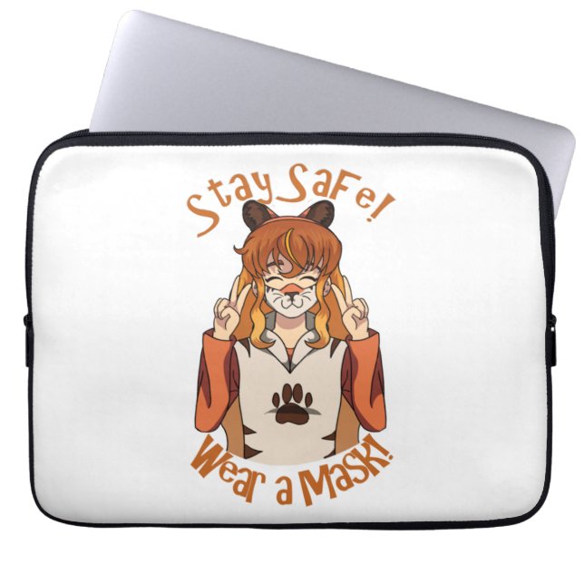 Wear a Mask! Electronics Bag (Front)