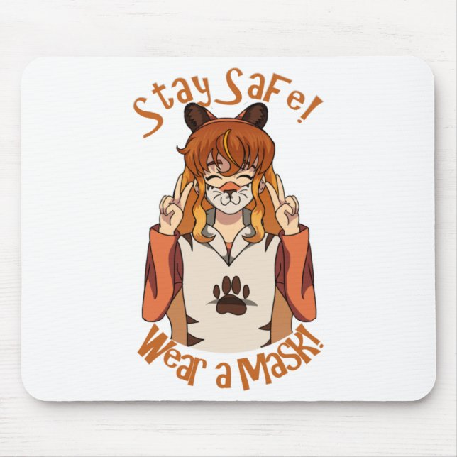Wear a Mask! Mouse Pad (Front)