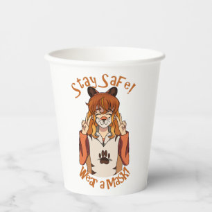 Wear a Mask! Paper Cups