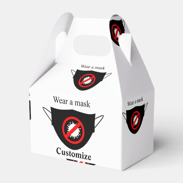 Wear a Mask Thunder_Cove Favour Box (Front Side)