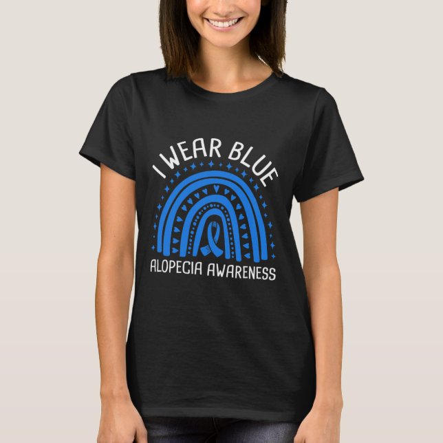 Wear Blue Alopecia Awareness  T-Shirt (Front)