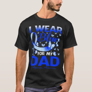 Wear Blue For My Dad Alopecia Awareness Butterfly T-Shirt