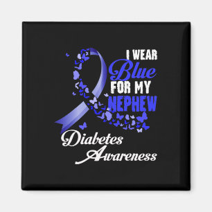 Wear Blue For My Nephew T1d Diabetes Awareness Blu Magnet