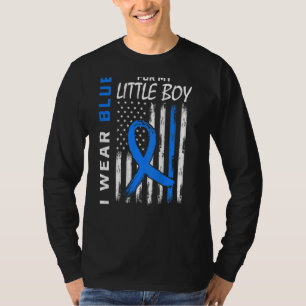 Wear Blue Little Boy Son Diabetes Awareness Flag B T-Shirt