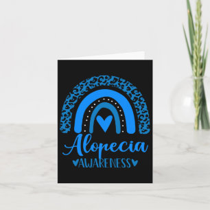 Wear Blue Rainbow Awsewome For Alopecia Awareness Card