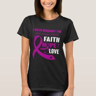 Wear Burgundy For Brain Aneurysm Awareness Gifts T-Shirt