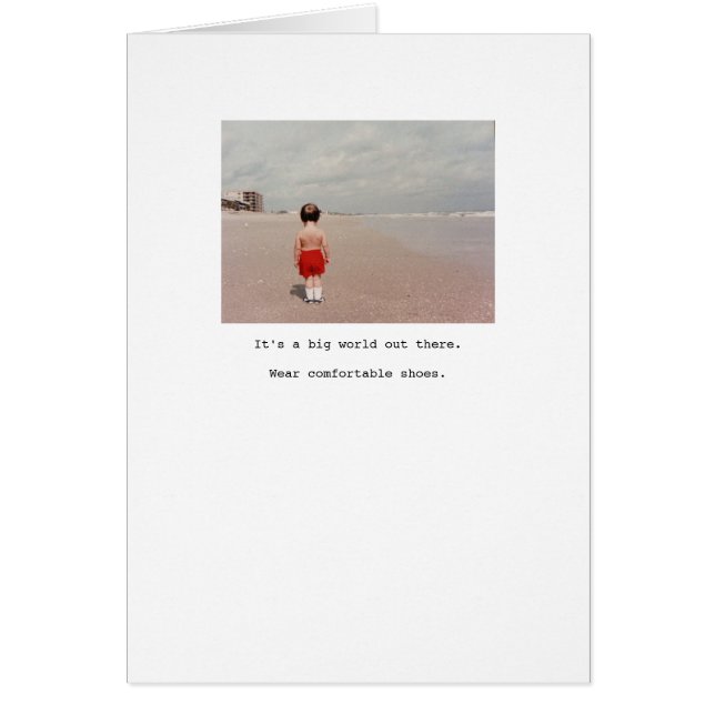 Wear comfortable shoes... (Front)