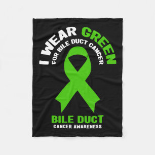 Wear Green For Bile Duct Cancer Awareness 2 Fleece Blanket