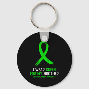 Wear green for brother cerebral palsy awareness key ring