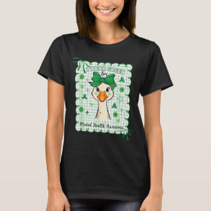 Wear green for mental health awareness coquette bo T-Shirt