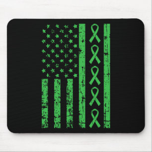 Wear Green For My Husband Kidney Disease Awareness Mouse Pad