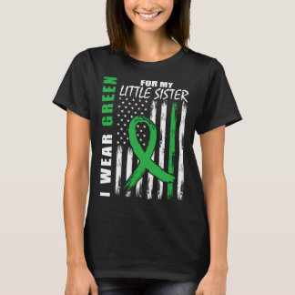Wear Green Little Sister Kidney Disease Awareness  T-Shirt