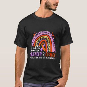 Wear Lavender Orange Rainbow Psoriatic Arthritis M T-Shirt