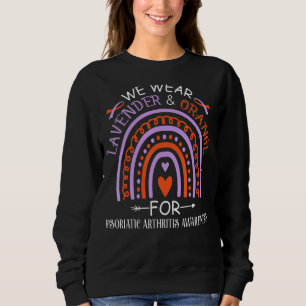 Wear Lavender & Orange Rainbow Psoriatic Arthritis Sweatshirt
