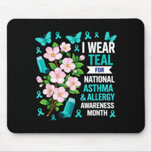Wear Light Blue For Asthma And Allergy Awareness Mouse Pad