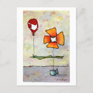 Wear Masks, Save Lives Watercolor Postcard