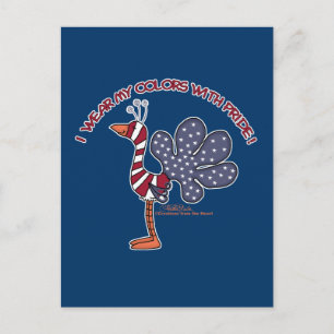 Wear My Colours with Pride Postcard