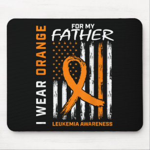 Wear Orange Dad Father Leukaemia Awareness America Mouse Pad