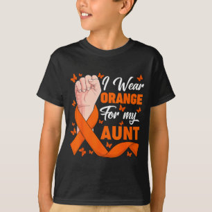 Wear orange for aunt leukaemia awareness month T-Shirt