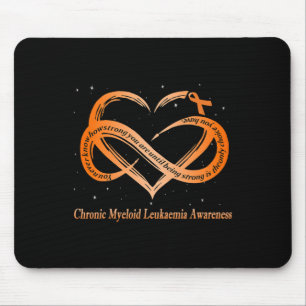 Wear Orange For Chronic Myeloid Leukaemia Warrior Mouse Pad