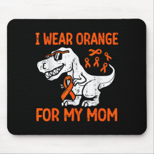 Wear Orange For Mum Dinosaur Multiple Sclerosis Mouse Pad