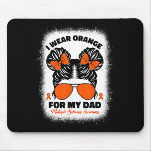 Wear Orange For My Dad Ms Multiple Sclerosis Kids Mouse Pad